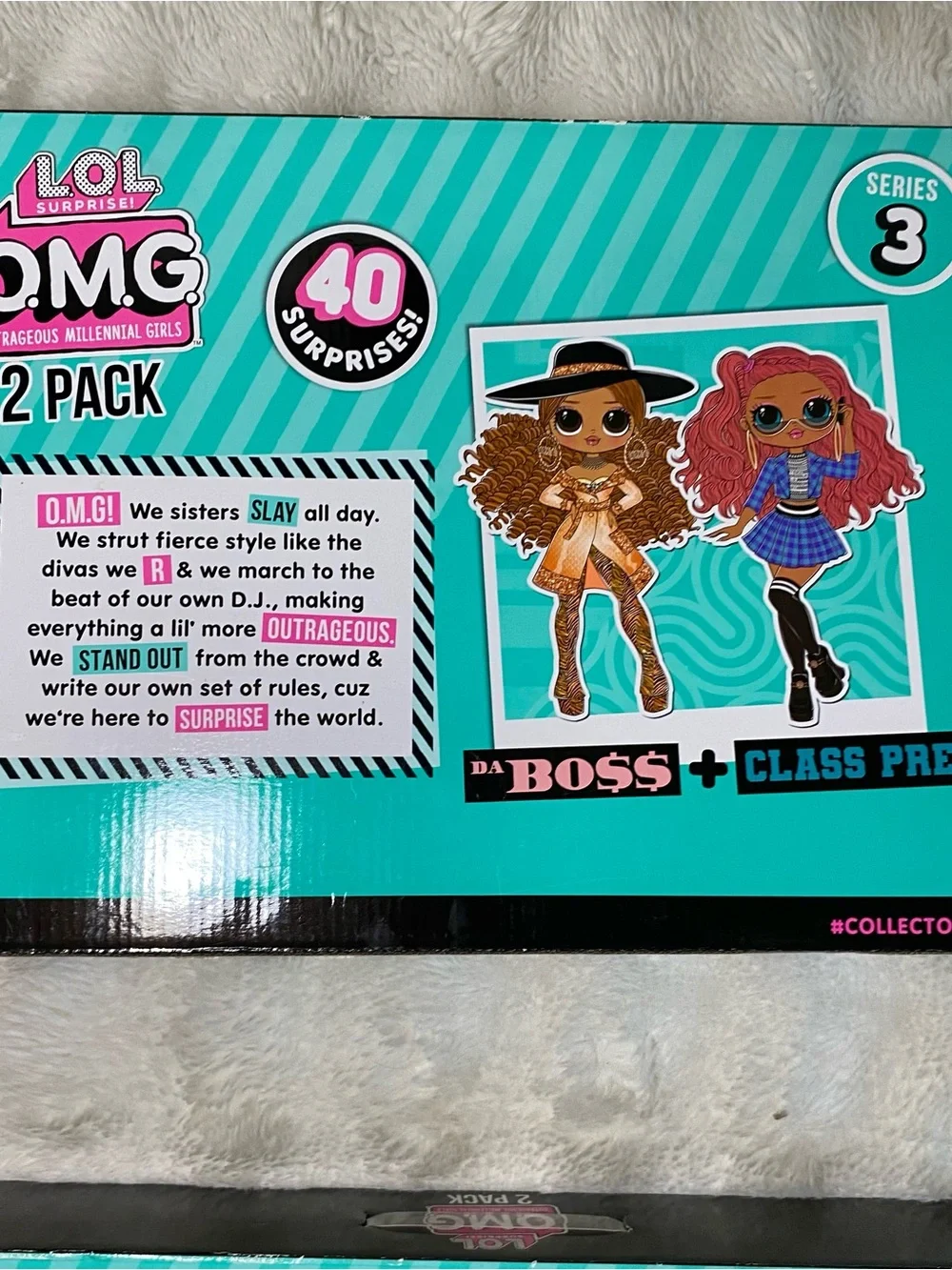 L.O.L. Surprise! Teal and Pink Series 3 Bo$$ Class Prez Chillax Roller